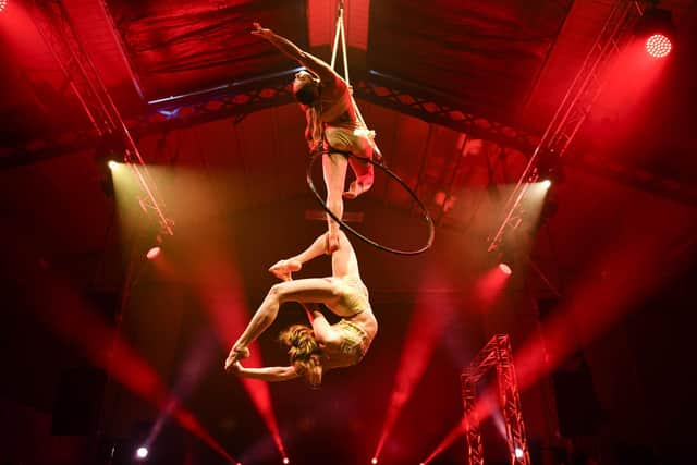 Morgan Barbour and Freya Pellie are among the performers in Le Haggis, the cabaret show revived for this year's Big Burns Supper festival in Dumfries. Picture: Stuart Walker