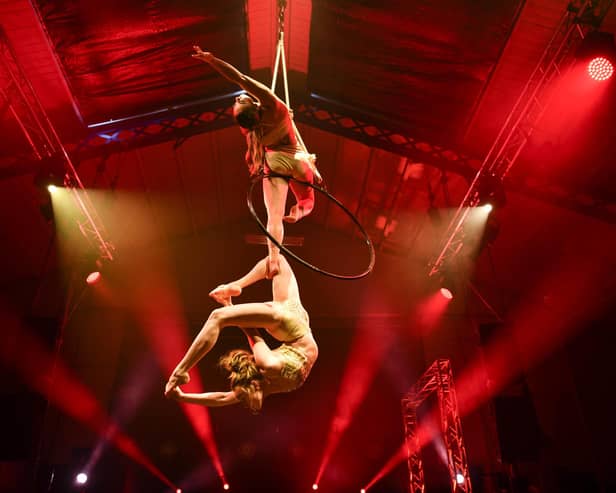 Morgan Barbour and Freya Pellie are among the performers in Le Haggis, the cabaret show revived for this year's Big Burns Supper festival in Dumfries. Picture: Stuart Walker