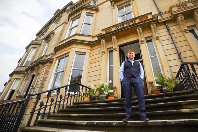 Interior designer and gilder Hugh Berry was "blown away" when his painstakingly restored Victorian apartment in Glasgow's West End was crowned Scotland's Home of the Year in 2020
