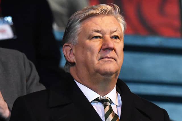 Celtic chief Executive Peter Lawwell  has made an oustanding contribution to his club's cause for almost two decades. (Photo by Craig Williamson / SNS Group)