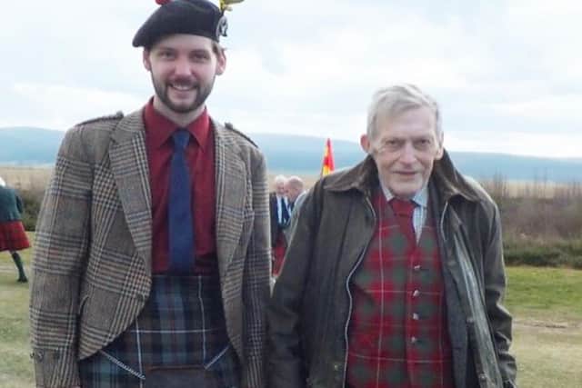 Dr Christopher Duffy (right) pictured at Culloden with Andrew McKenzie, former manager of the battlefield and founder of Highland Historian tours. PIC: Contributed.