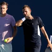 British pair (L-R) Neal Skupski and Dan Evans are one step away from the 2021 Miami Open men's doubles final. (Pic: Getty Images)