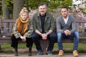 Gail Watson, Grant Stott and Jordan Young will be starring in Chemo Savvy at the National Museum of Scotland as part of the Gilded Balloon's programme at this year's Edinburgh Festival Fringe. Picture: Tom Duffin