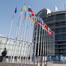 The European Parliament building, in Strasbourg, eastern France
