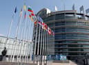 The European Parliament building, in Strasbourg, eastern France