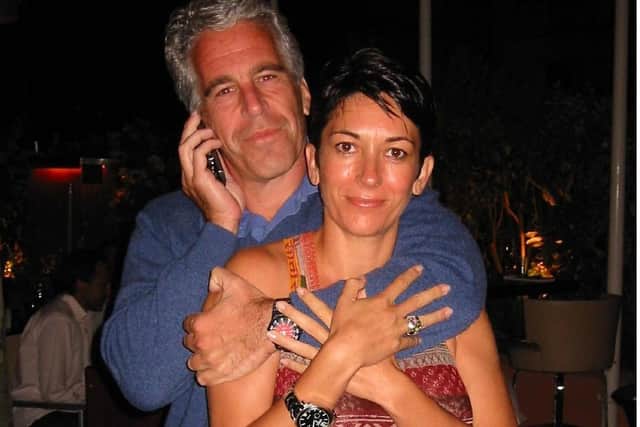 Undated handout file photo issued by US Department of Justice of Ghislaine Maxwell with Jeffrey Epstein.