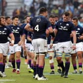 Scotland players leave the field at the end of the defeat to Argentina in the first Test of the Summer Series. (Photo by Daniel Jayo/Getty Images)