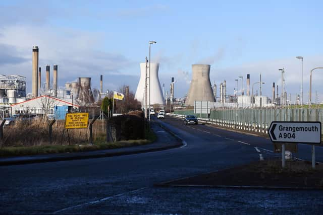 The Ineos petrochemicals complex at Grangemouth - one of the top greenhouse gas emitters in Scotland - was among 28 climate-polluting industrial sites analysed in the new Scottish Net Zero Road Map, produced by Neccus