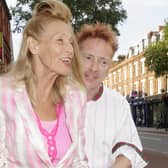 Nora Forster with husband John Lydon at a screening of the film Sex Pistols Live From Brixton Academy in 2008
