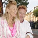 Nora Forster with husband John Lydon at a screening of the film Sex Pistols Live From Brixton Academy in 2008