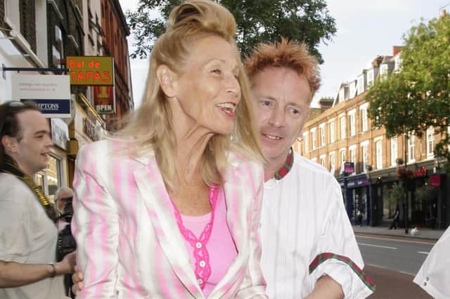 Nora Forster with husband John Lydon at a screening of the film Sex Pistols Live From Brixton Academy in 2008