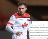 Raith Rovers are facing backlash after tweeting a message about International Women’s Day