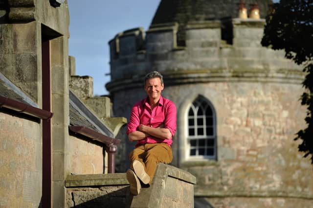 The late Hugo Burge at Marchmont House in the Borders.