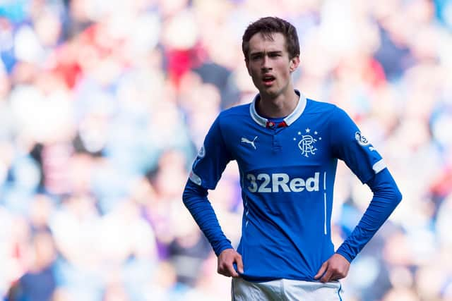 Ryan Hardie in action for Rangers in 2015.