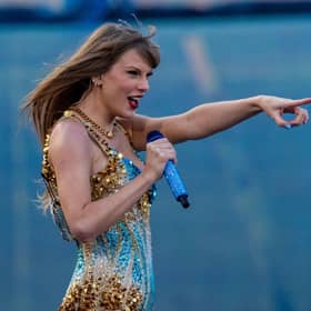 Pop superstar Taylor Swift on stage at Murrayfield, where she kicked off the European leg of her Eras tour in June last year (Picture: Lisa Ferguson)