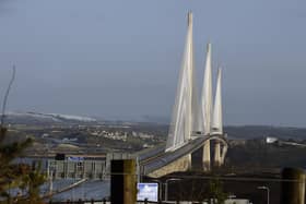 There have been four incidents and three closures involving ice falling from the Queensferry Crossing. Picture: Lisa Ferguson