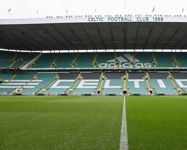 Celtic will be presented with the Premiership trophy after Saturday's match against Aberdeen at Celtic Park. (Photo by Rob Casey / SNS Group)