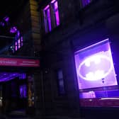 The King’s Theatre in Edinburgh is lit up to mark what would have been panto legend Andy Gray’s 62nd birthday