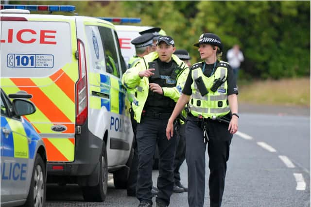 Police Scotland to double its presence in border areas as new restrictions are put in place.