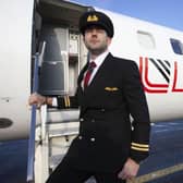James Bushe now works as a pilot for Loganair