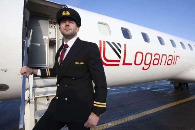 James Bushe now works as a pilot for Loganair