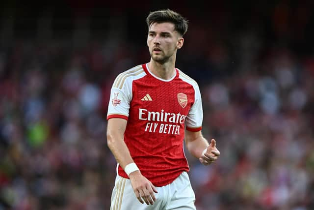 Kieren Tierney is on the cusp of leaving Arsenal with discussions over a loan move to Real Sociedad at an advanced stage. (Photo by Mike Hewitt/Getty Images)