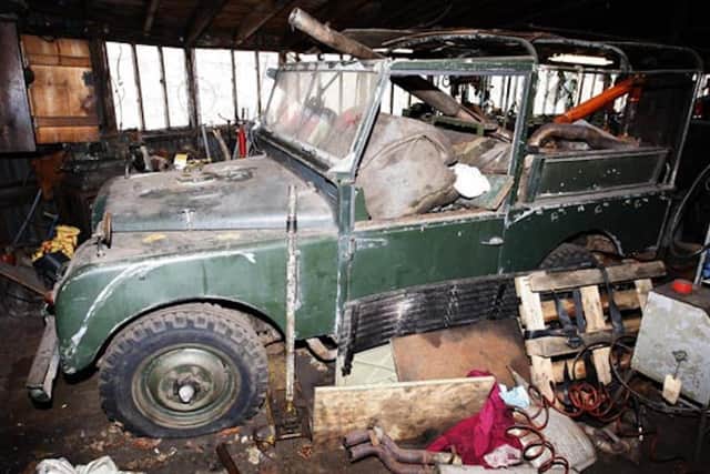 The Land Rover fell into a state of disrepair after being bought from the Royal Estate in 1966.