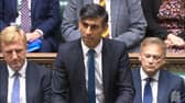 Prime Minister Rishi Sunak speaking in the House of Commons about the Hamas attack.