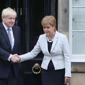 The First Minister Nicola Sturgeon is set to welcome Prime Minister Boris Johnson to Bute House.