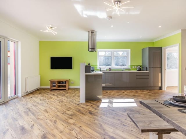 Annexe kitchen and sitting area.