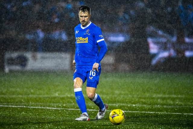 Aaron Ramsey's only starting appearance for Rangers so far came in a Scottish Cup tie at Annan Athletic on February 12. (Photo by Rob Casey / SNS Group)