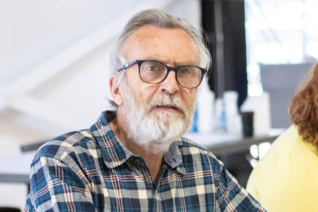 Benny Young as Don in rehearsals for Don Quixote - Man of Clackmannanshire PIC: Alastair More