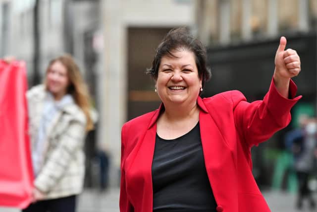 Jackie Baillie, Scottish Labour Health spokesperson, is fighting to retain the seat of Dumbarton. Picture: John Devlin
