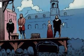 The Persecution of Jean Land, with artwork by Gary Welsh, is the first in a projected series of Scottish history comics being produced by the University of Dundee and History Scotland magazine. Picture: University of Dundee