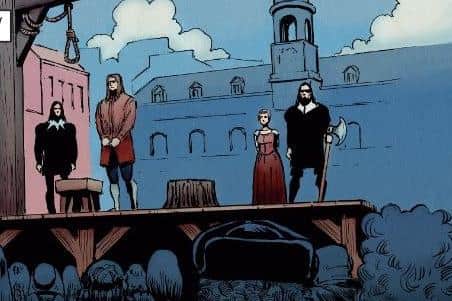 The Persecution of Jean Land, with artwork by Gary Welsh, is the first in a projected series of Scottish history comics being produced by the University of Dundee and History Scotland magazine. Picture: University of Dundee