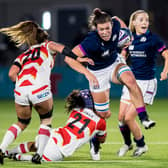 Louise McMillan in action for Scotland during their win over Japan in the autumn.  (Photo by Ross Parker / SNS Group)
