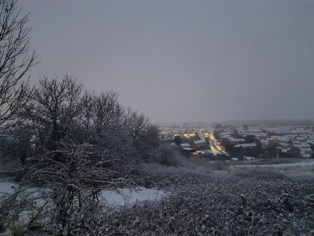 Fife also had some snow this morning