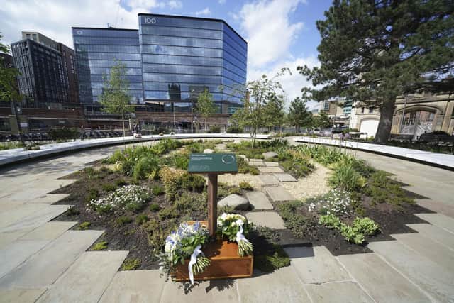 The Glade of Light Memorial, after the Duke and Duchess of Cambridge attended its official opening, commemorating the victims of the May 22, 2017 terrorist attack at Manchester Arena. Picture: Jon Super/PA Wire