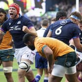 Scotland beat Australia 15-13 at BT Murrayfield last autumn. (Photo by Craig Williamson / SNS Group)
