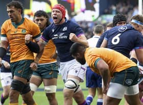 Scotland beat Australia 15-13 at BT Murrayfield last autumn. (Photo by Craig Williamson / SNS Group)