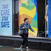 A solitary shopper on Edinburgh's Princes Street during last year's lockdown