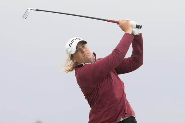 American Lauren Coughlin in action during the third round of the ISPS HANDA Women's Scottish Open. Picture: Tristan Jones/LET