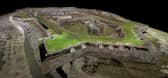 The data collected to make the image will be used to monitor coastal erosion around the historic landmark. PIC: HES.