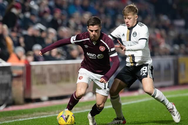 Cammy Devlin was a huge presence in the mifield for Hearts.  (Photo by Ross Parker / SNS Group)