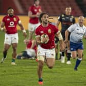 Josh Navidi impressed on his Lions debut against the Sharks at Ellis Park. Picture: Themba Hadebe/AP