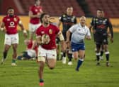 Josh Navidi impressed on his Lions debut against the Sharks at Ellis Park. Picture: Themba Hadebe/AP