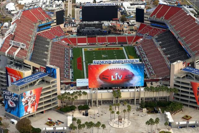 The colossal Raymond James Stadium will be the venue for The Weeknd's halftime gig, though it will be far from full due to coronavirus restrictions (Photo: Mike Ehrmann/Getty Images)