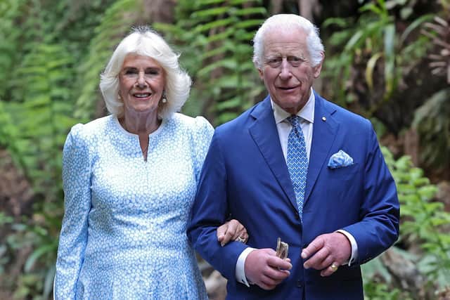 King Charles III and Queen Camilla during a tour of the Australian National Botanic Gardens in Canberra (Picture: Chris Jackson/PA Wire)