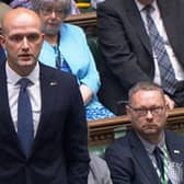 SNP Westminster leader Stephen Flynn speaks during Prime Minister's Questions in the House of Commons.
