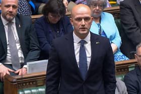 SNP Westminster leader Stephen Flynn speaks during Prime Minister's Questions in the House of Commons.